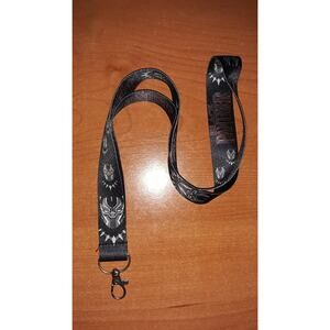 Marvel Universe Black Panther Neck Lanyard & Clip Fabric One Size Unisex
